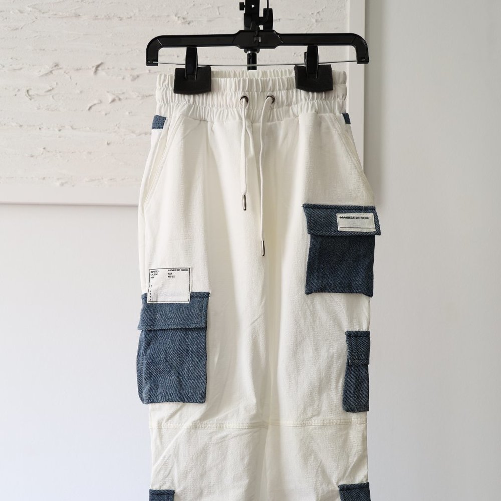 Maniere de Voir Denim Pocket Cargo Pant - UK6/ US2
